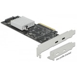 DeLOCK 89009 interface-kort/adapter Intern USB 3.2 Gen 2 (3.1 Gen 2) PCIe, USB 3.2 Gen 2 (3.1 Gen 2), Lavprofil, PCIe 2.0, SATA 15-stik, 20 Gbit/sek.