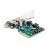 DeLOCK PCI Express x4 kort til 2 x ekstern USB 10 Gbps Type-A stik, USB-controlleren 