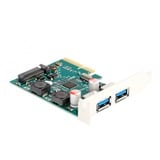 DeLOCK PCI Express x4 kort til 2 x ekstern USB 10 Gbps Type-A stik, USB-controlleren 