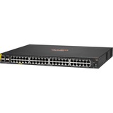 Hewlett Packard Enterprise Aruba 6000 48G Class4 PoE 4SFP 370W Administreret L3 Gigabit Ethernet (10/100/1000) Strøm over Ethernet (PoE) 1U, Switch Administreret, L3, Gigabit Ethernet (10/100/1000), Strøm over Ethernet (PoE), Stativ-montering, 1U