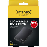 Intenso Bærbar HDD 2,5" 320 GB renoveret, Harddisk Sort