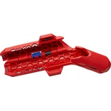 KNIPEX ErgoStrip Blå, Rød kabelstripper, Stripping /skraldeværktøj Rød/Blå, 1,3 cm, 8 mm, Plastik, Blå, Rød, 13,5 cm, 74 g