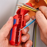 KNIPEX ErgoStrip Blå, Rød kabelstripper, Stripping /skraldeværktøj Rød/Blå, 1,3 cm, 8 mm, Plastik, Blå, Rød, 13,5 cm, 74 g