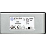 Kingston 4000G PORTABLE SSD XS2000, Solid state-drev Sølv/Sort, 4 TB, USB Type-C, 3.2 Gen 2 (3.1 Gen 2), 2000 MB/s, Sort, Sølv