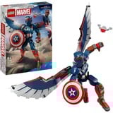 LEGO Byg selv-figur af den nye Captain America, Bygge legetøj Byggesæt, 8 År, Plast, 359 stk, 435 g