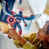 LEGO Byg selv-figur af den nye Captain America, Bygge legetøj Byggesæt, 8 År, Plast, 359 stk, 435 g