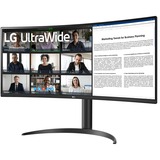 LG 34WR55QK, LED-skærm Sort