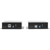 Lindy 300m Fiberoptisk KVM Extender, HDMI-udvidelse forlænger Sort