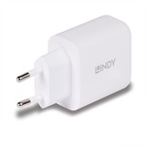 Lindy 73428 oplader til mobil enhed Universel Hvid Vekselstrøm Hurtig opladning Indendørs Hvid, Indendørs, Vekselstrøm, 20 V, Hvid