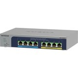 Netgear MS108EUP Administreret L2/L3 2.5G Ethernet (100/1000/2500) Strøm over Ethernet (PoE) Grå, Switch grå, Administreret, L2/L3, 2.5G Ethernet (100/1000/2500), Fuld duplex, Strøm over Ethernet (PoE)