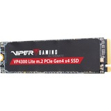 Patriot SSD 4TB 7400/6400 VP4300 Lite M.2 PAT PCIe, Solid state-drev Sort