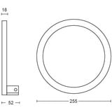 Philips Hue White & Color Ambiance Sana Væglampe, LED lys Sort