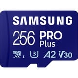 SAMSUNG PRO Plus 256 GB microSDXC (2023), Hukommelseskort Blå