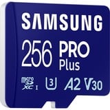 Samsung PRO Plus MB-MD256SA/EU hukommelseskort 256 GB MicroSDXC UHS-I Klasse 3 Blå, 256 GB, MicroSDXC, Klasse 3, UHS-I, 180 MB/s, 130 MB/s