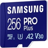 Samsung PRO Plus MB-MD256SA/EU hukommelseskort 256 GB MicroSD UHS-I Klasse 3 Blå, 256 GB, MicroSD, Klasse 3, UHS-I, 180 MB/s, 130 MB/s
