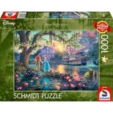 Schmidt Spiele Thomas Kinkade Studios: Disney Dreams Collection - Prinsessen og Frøen, Puslespil 
