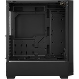 Sharkoon RGB FLOW Midi Tower Sort, Towerkabinet Sort, Midi Tower, PC, Sort, ATX, micro ATX, Mini-ITX, Flere, 16,5 cm