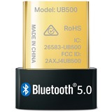TP-Link UB500 interface-kort/adapter Bluetooth, Bluetooth-adapter Sort, USB Type-A, Bluetooth, Sort, PC, 0 - 40 °C, 10 - 90%