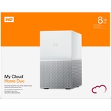 WD My Cloud Home Duo personlig cloud lagringsenhed 8 TB Ethernet LAN Hvid, NAS Hvid, 8 TB, HDD, Windows 10, Windows 7, Windows 8, Windows 8.1, Mac OS X 10.10 Yosemite, Mac OS X 10.11 El Capitan, Mac OS X 10.12 Sierra, Android 4.4, Android 5.0, Android 5.1, Android 7.1, iOS 9.0, iOS 9.1, iOS 9.2, iOS 9.3, 5 - 35 °C