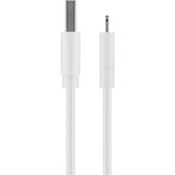 goobay 72905 Lightning kabel 0,5 m Hvid Hvid, 0,5 m, Lightning, USB A, Hanstik, Hanstik, Hvid