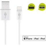 goobay 72905 Lightning kabel 0,5 m Hvid Hvid, 0,5 m, Lightning, USB A, Hanstik, Hanstik, Hvid