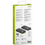 goobay Udendørs hurtigopladnings-powerbank 20.000 mAh med solcelle, Power Bank Sort