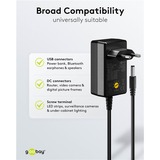 goobay Universal strømforsyning 3 - 12V, 27 Watt Sort
