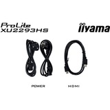 iiyama ProLite XU2293HS-B6 computerskærm 54,6 cm (21.5") 1920 x 1080 pixel Fuld HD LED Sort, LED-skærm Sort (mat), 54,6 cm (21.5"), 1920 x 1080 pixel, Fuld HD, LED, 1 ms, Sort