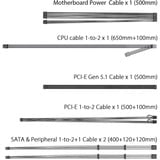 ASUS TUF Gaming 850W Gold EVO, PC strømforsyning Sort