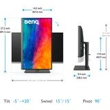 BenQ LED-skærm Sort