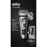 Braun Series 9 Pro 81744531 barbermaskine til ham Folie shaver Trimmer Sølv Sølv, Folie shaver, Sølv, LED, Batteri, Lithium-Ion (Li-Ion), Indbygget batteri