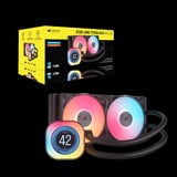 Corsair iCUE LINK TITAN 240 RX LCD RGB Renoveret, Vandkøling Sort