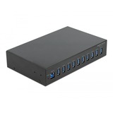 DeLOCK 64112 interface hub USB 3.2 Gen 1 (3.1 Gen 1) Type-B 5000 Mbit/s Sort, USB hub Sort, USB 3.2 Gen 1 (3.1 Gen 1) Type-B, USB 3.2 Gen 1 (3.1 Gen 1) Type-A, 5000 Mbit/s, Sort, Strøm, Vekselstrøm