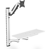Digitus Arbejdsplads (skærm, tastatur, mus) vægmontering, Montering/montering Hvid/Sort
