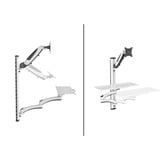 Digitus Arbejdsplads (skærm, tastatur, mus) vægmontering, Montering/montering Hvid/Sort