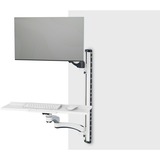 Digitus Arbejdsplads (skærm, tastatur, mus) vægmontering, Montering/montering Hvid/Sort