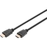 Digitus HDMI Premium High Speed tilslutningskabel, med Ethernet, UHD 4K Sort