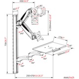 Digitus Montering/montering Hvid/Sort