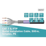Digitus Professionelt Cat.7 S/FTP jordkabel, simplex, PE Sort
