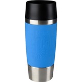 Emsa TRAVEL MUG kop Blå, Cup Lyseblå/rustfrit stål, Enkelt, 0,36 L, Blå, Rustfrit stål