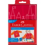 Faber-Castell 201204 male forklæde One size Lyserød Polyester, Maler forklæde Rød/Orange, Lyserød, Polyester, One size, 6 År, 1 lommer, 30 °C
