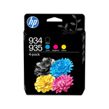 HP Originale 934XL-blækpatroner, sort/935 cyan/magenta/ gul, 4 stk. sort/935 cyan/magenta/ gul, 4 stk., Standard udbytte, Sort, Blå, Magenta, Gul, Pigmentbaseret blæk, Pigmentbaseret blæk, 10 ml, 4,5 ml