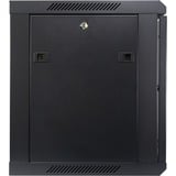 Inter-Tech SMA-6409 9U Vægmonteret stativ Sort, IT kabinet Sort, Vægmonteret stativ, 9U, 30 kg, Nøglelås, 16,7 kg, Sort
