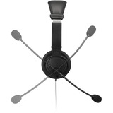 Kensington Hi-Fi-hovedtelefoner med mikrofon- og lydstyrkekontrol, Headset Sort, Ledningsført, Headset, Sort