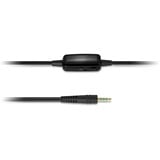 Kensington Hi-Fi-hovedtelefoner med mikrofon- og lydstyrkekontrol, Headset Sort, Ledningsført, Headset, Sort