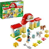 LEGO DUPLO Hestestald og ponypasning, Bygge legetøj Byggesæt, 2 År, Plast, 65 stk, 857 g