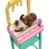 Mattel Barbie-børnelægedukke med blond hår, 1 babydukke, møbler og tilbehør 1 babydukke, møbler og tilbehør, Mode dukke, Hunstik, 3 År, Pige, 241,4 mm, 185 g