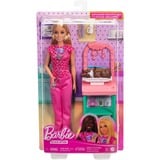 Mattel Barbie-børnelægedukke med blond hår, 1 babydukke, møbler og tilbehør 1 babydukke, møbler og tilbehør, Mode dukke, Hunstik, 3 År, Pige, 241,4 mm, 185 g