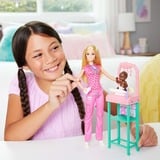 Mattel Barbie-børnelægedukke med blond hår, 1 babydukke, møbler og tilbehør 1 babydukke, møbler og tilbehør, Mode dukke, Hunstik, 3 År, Pige, 241,4 mm, 185 g