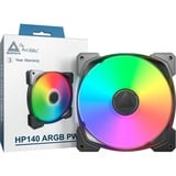 Montech HP140 ARGB PWM, Sag fan Sort